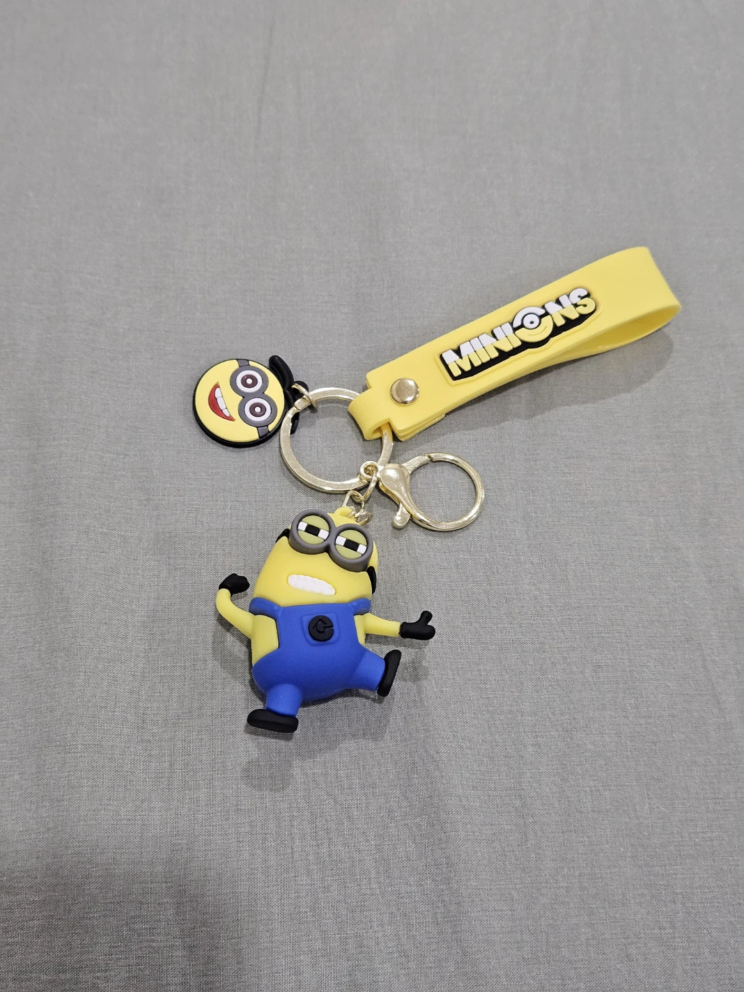 Minion Keychain with Yellow Strap
