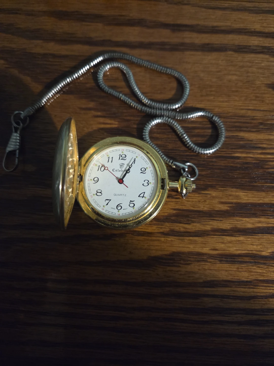 Celebrity Quartz Pocket Watch with Chain - photo 2