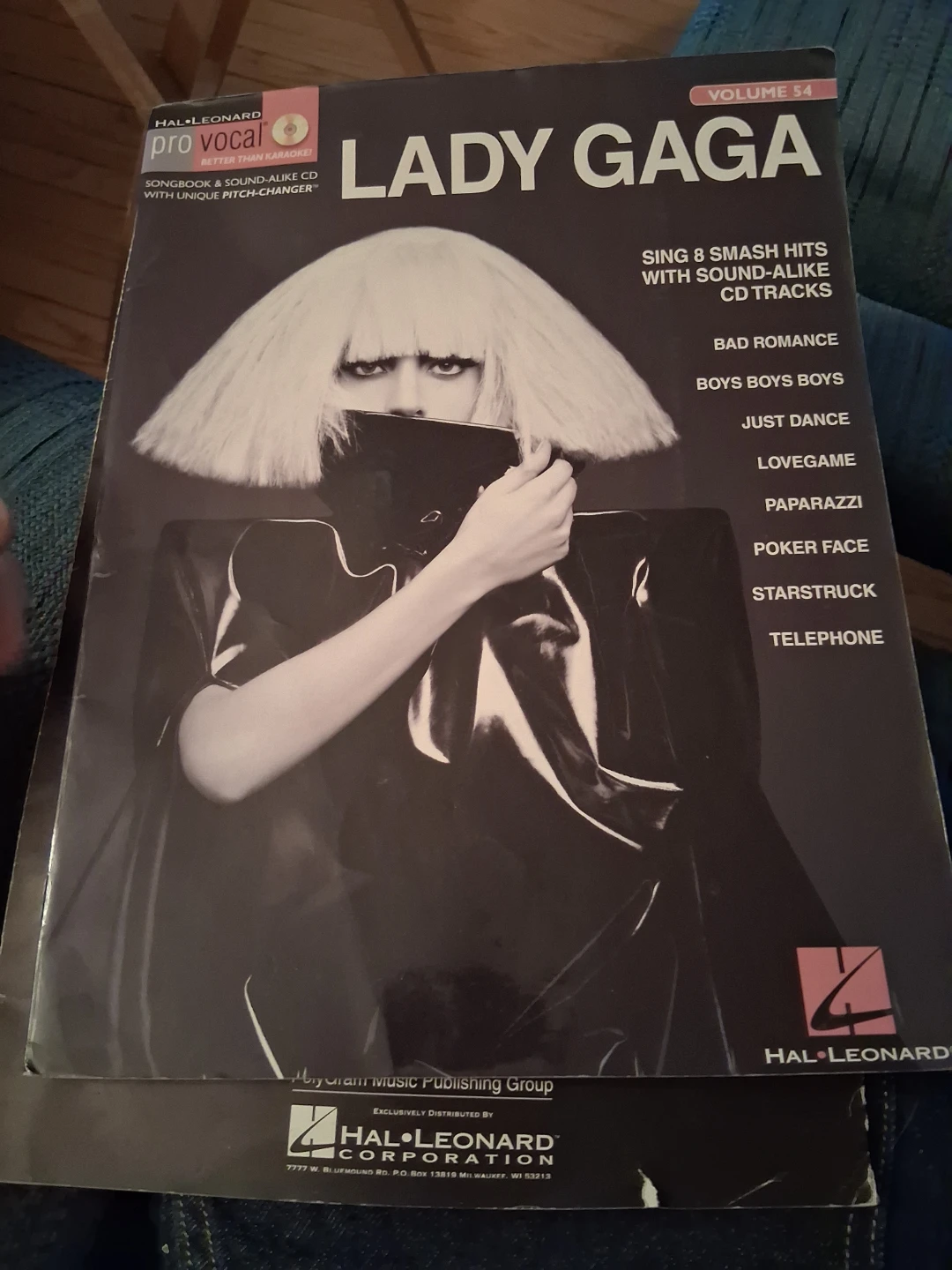 Lady Gaga Pro Vocal Songbook & CD Volume 54