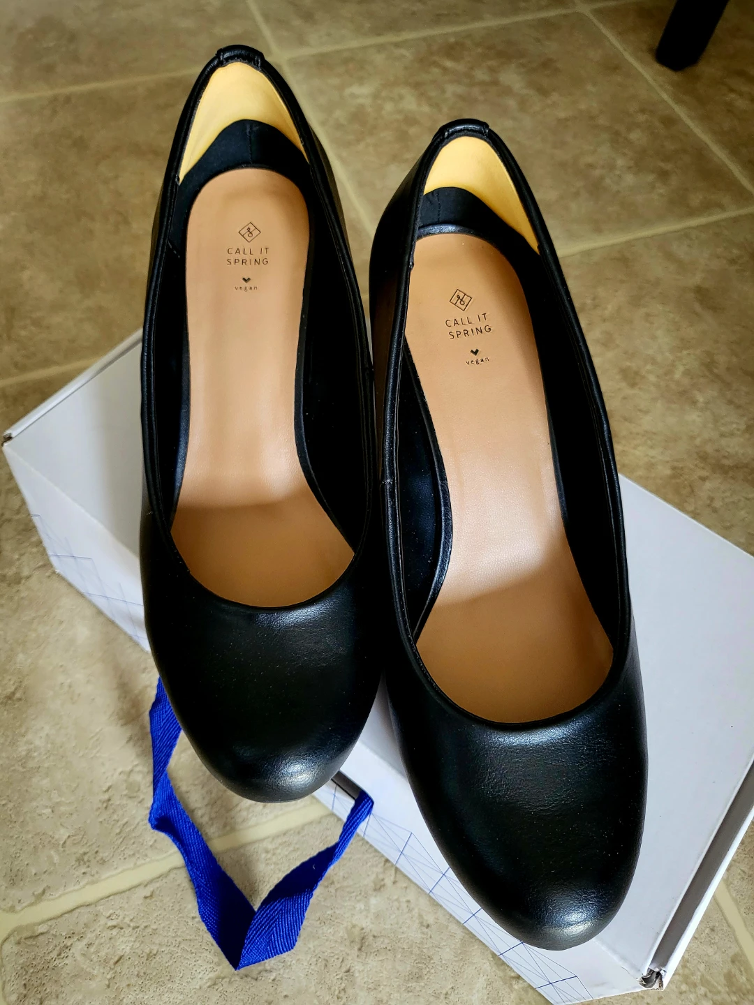 Call It Spring Corydoras Wedge Heels Black Size 8