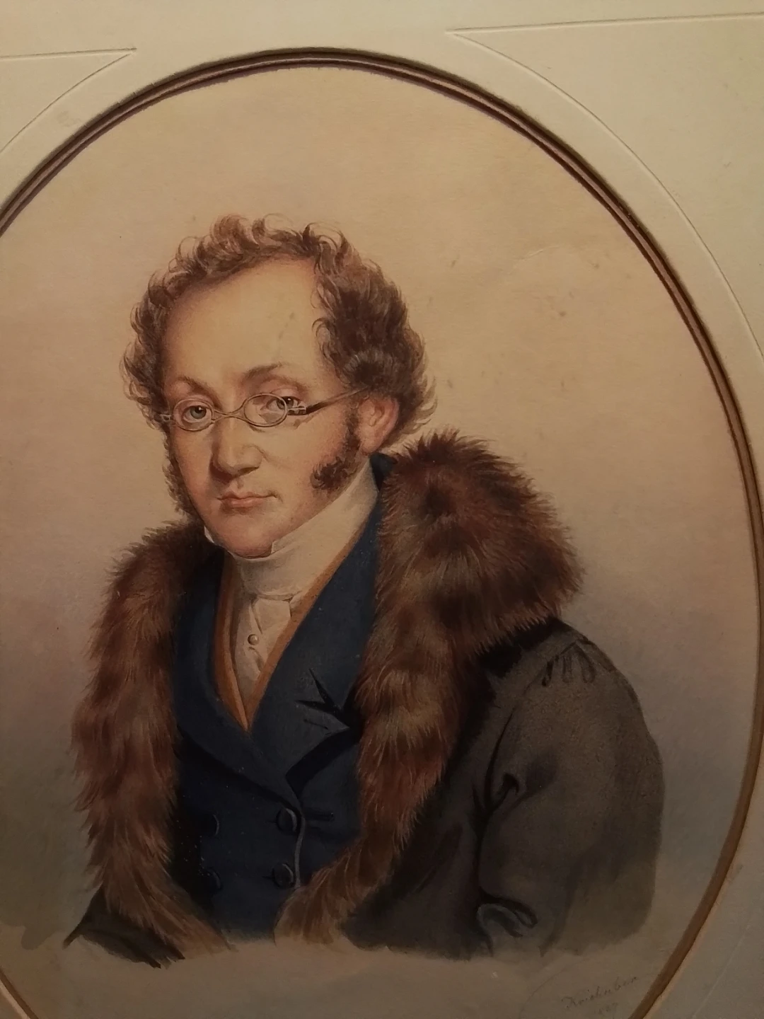 Antique Portrait dated 1827 by Kriehuber 12x14.25" - photo 2