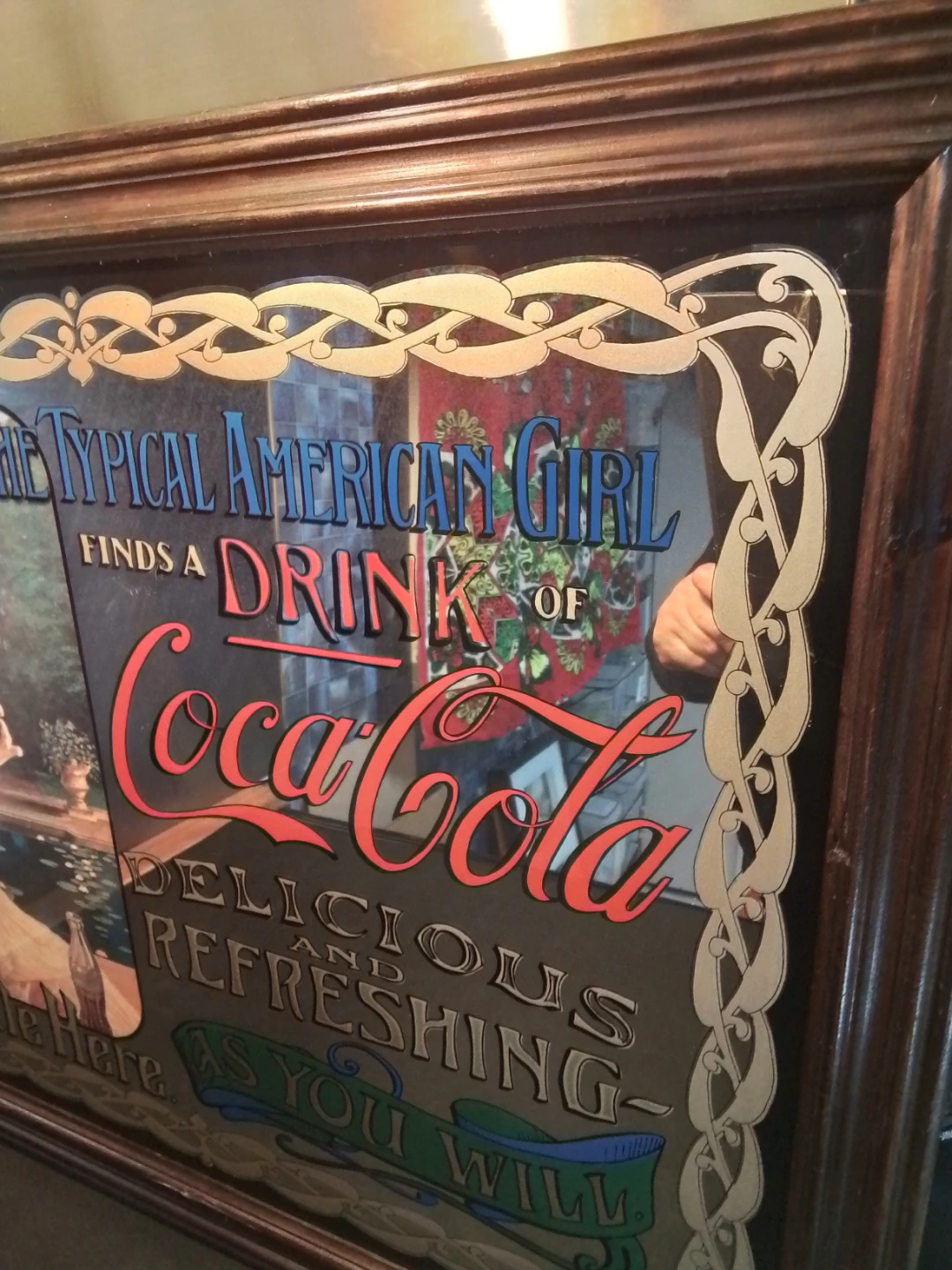 Coca-Cola "The Typical American Girl" Vintage Mirror - photo 5