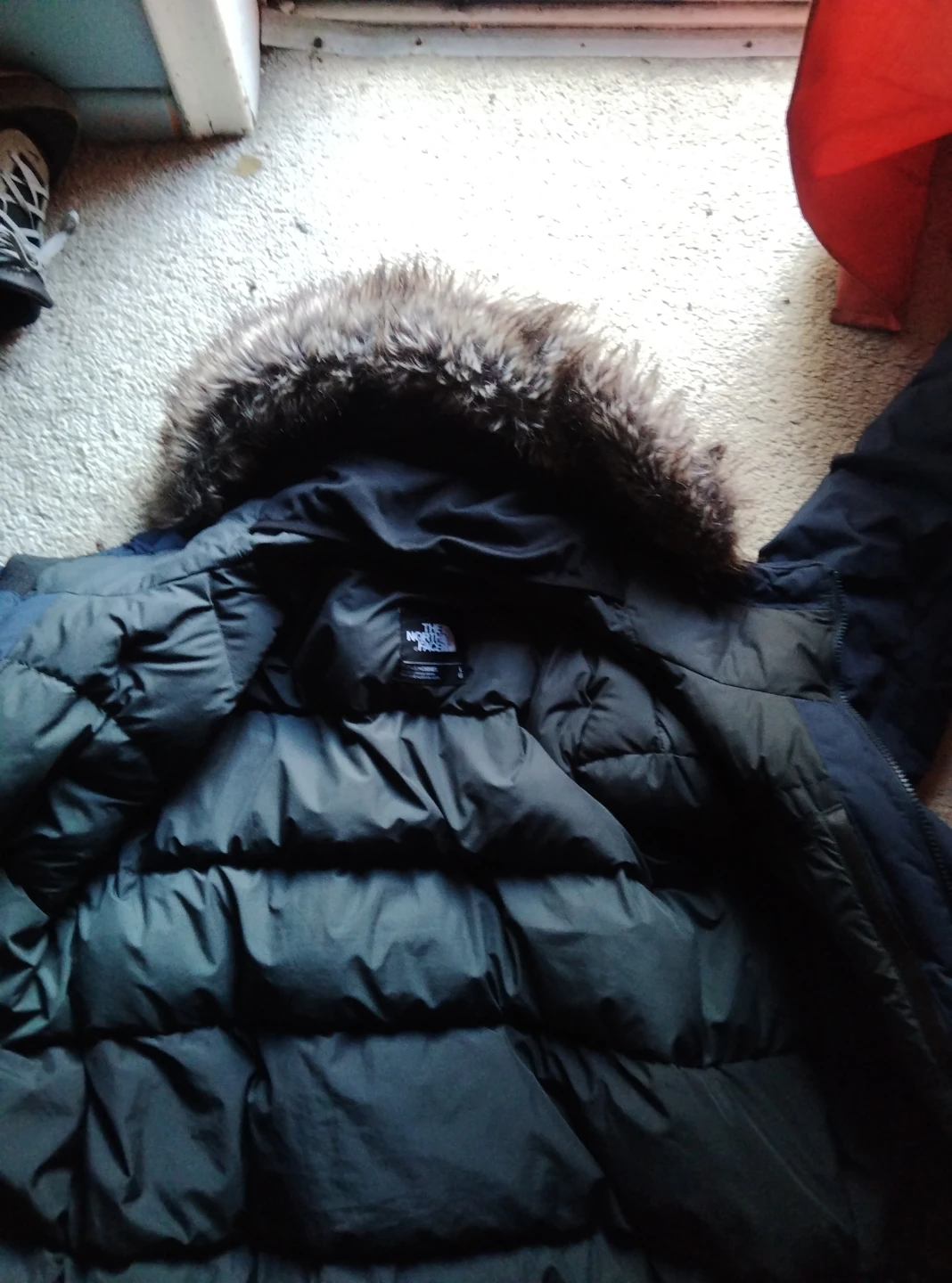 The North Face Puffer Jacket with Fur Hood