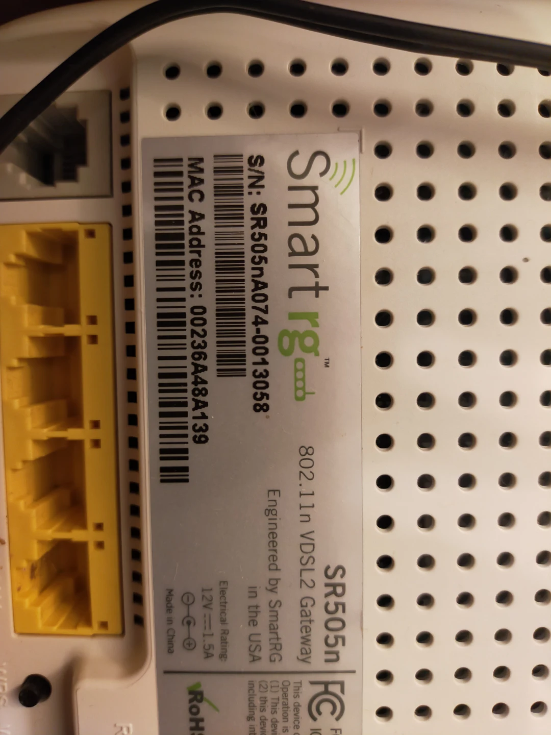SmartRG SR505n 802.11n VDSL2 Gateway Router - photo 4