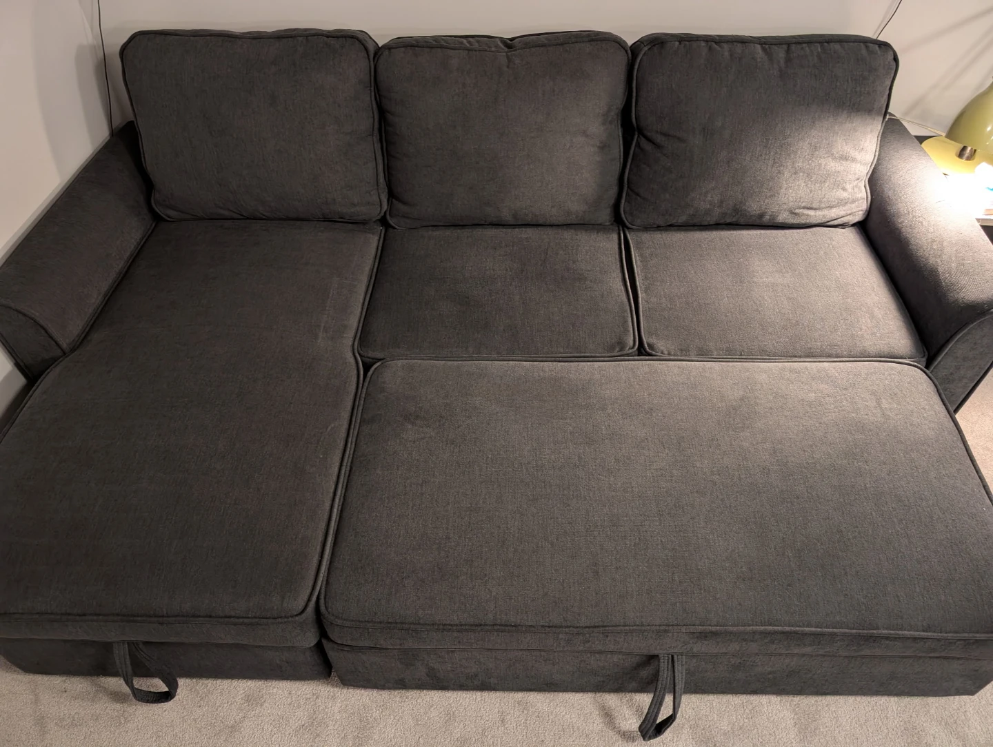 Structube Inter Sectional Sofa-bed with Storage - Dark Grey - photo 2
