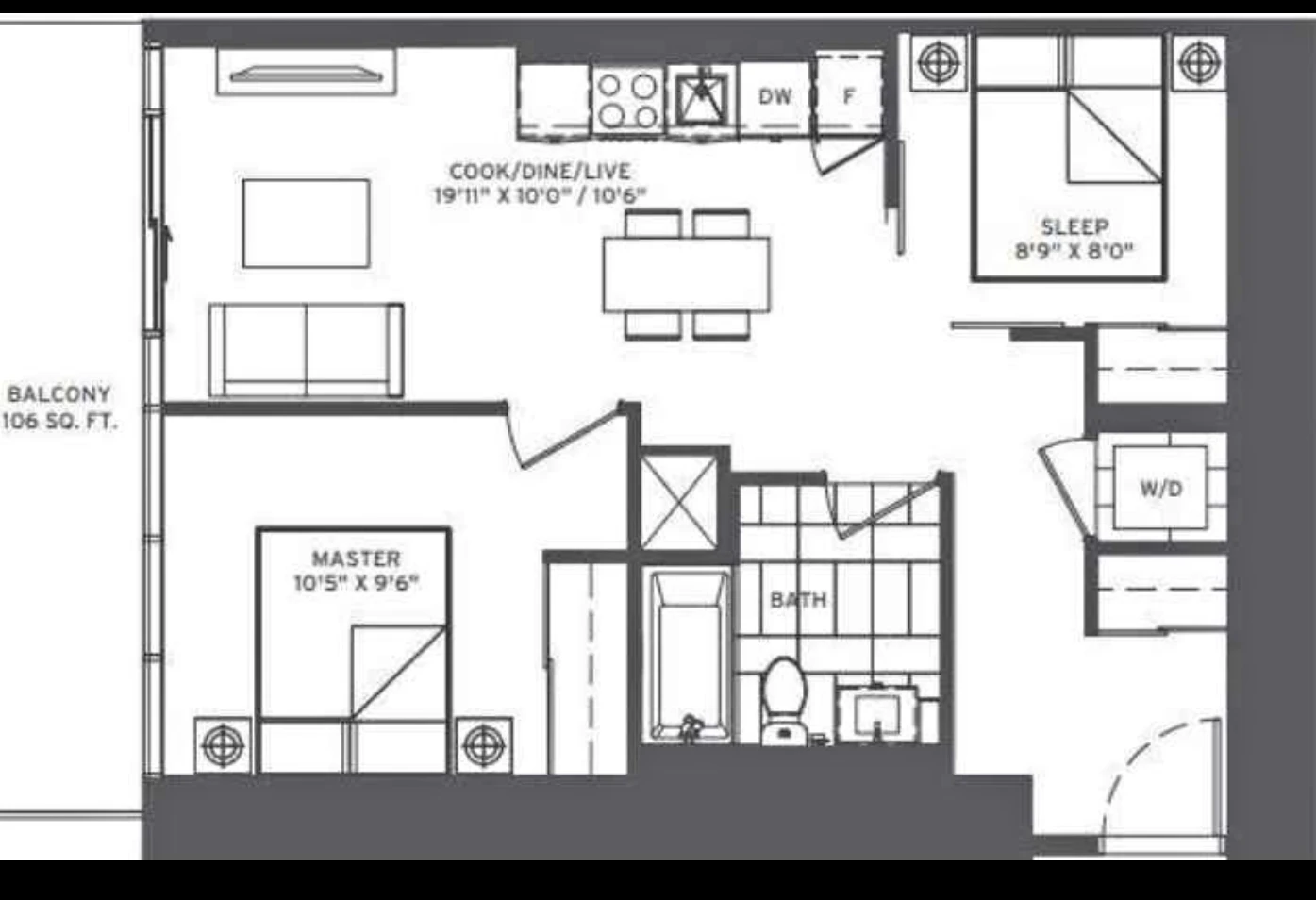 BRAND NEW NEVER LIVED IN HIGH FLOOR CONDO IN M3