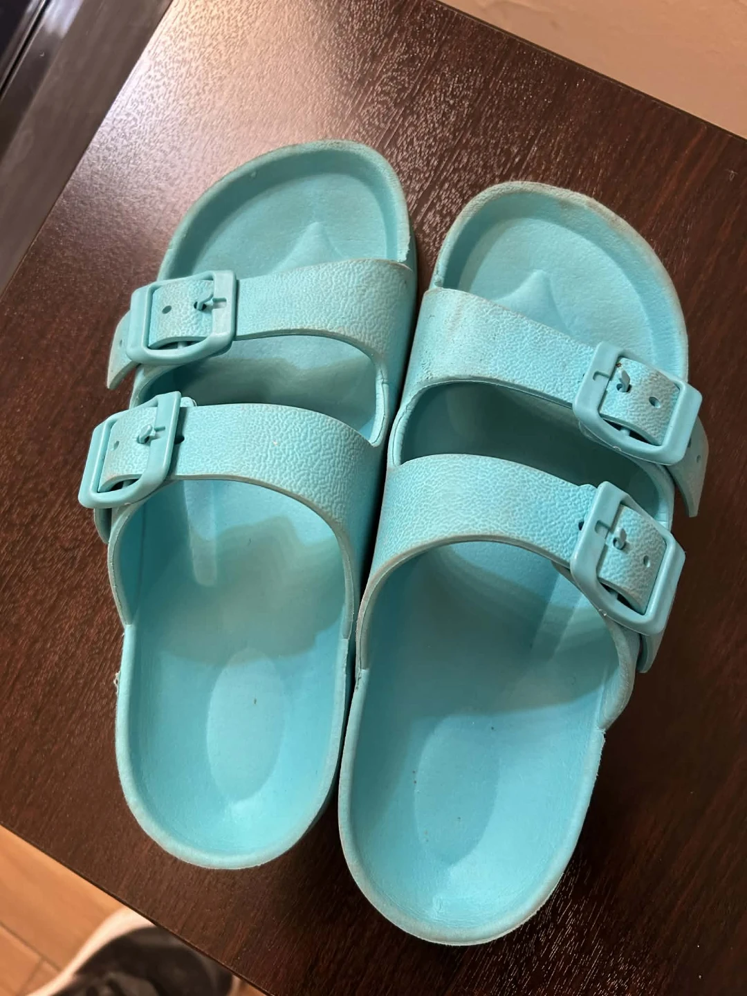 Cute Turquoise Birkenstock Style Sandals - photo 3