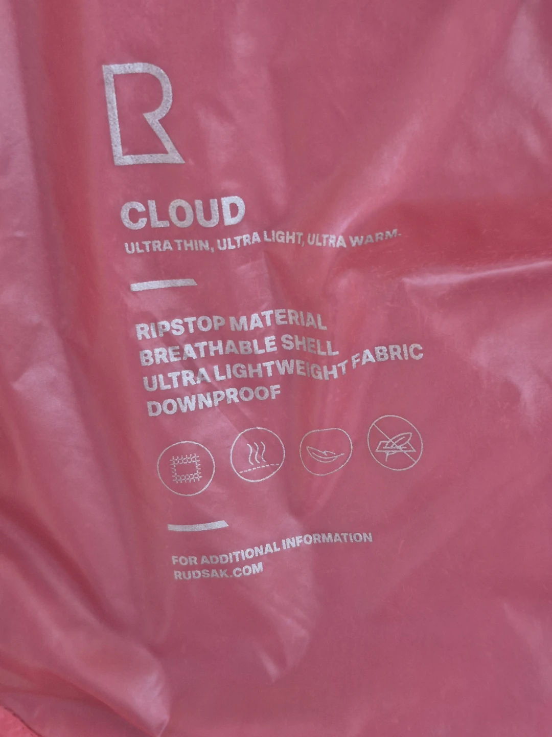 RUDSAK Pink Downproof Cloud Jacket G/L - photo 5