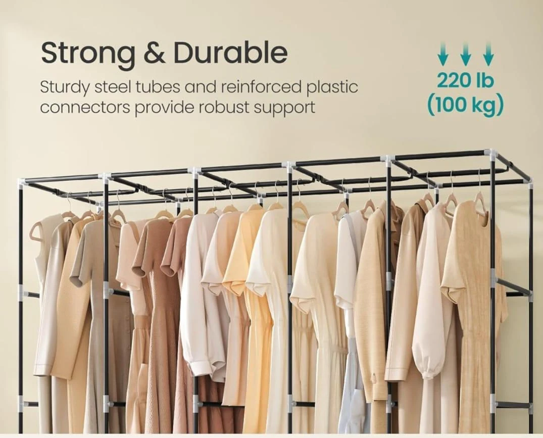 SONGMICS Portable Clothes Closet Wardrobe - photo 3