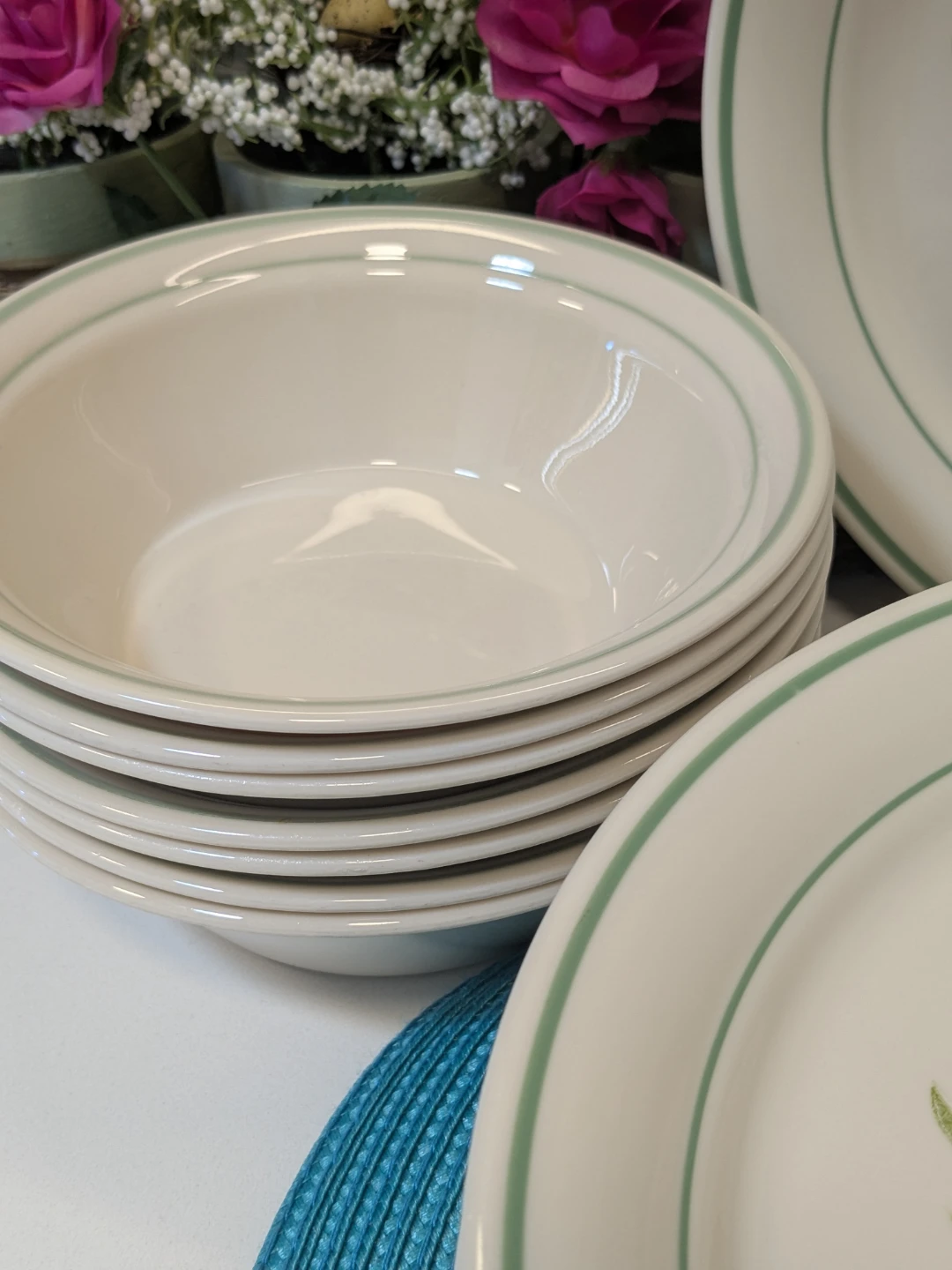 Corelle Dinner Plates and Bowls Set - Floral Pattern - photo 5