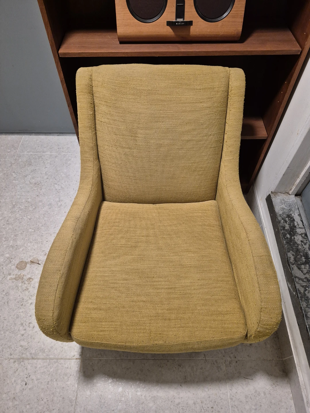 Mid Century Modern Yellow Accent Chair - photo 5