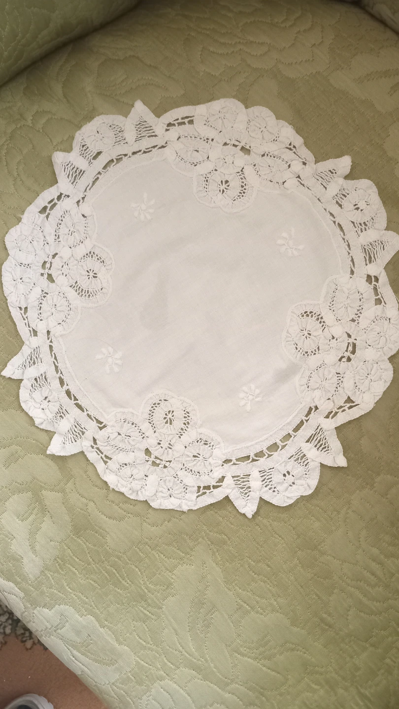White Embroidered Doily