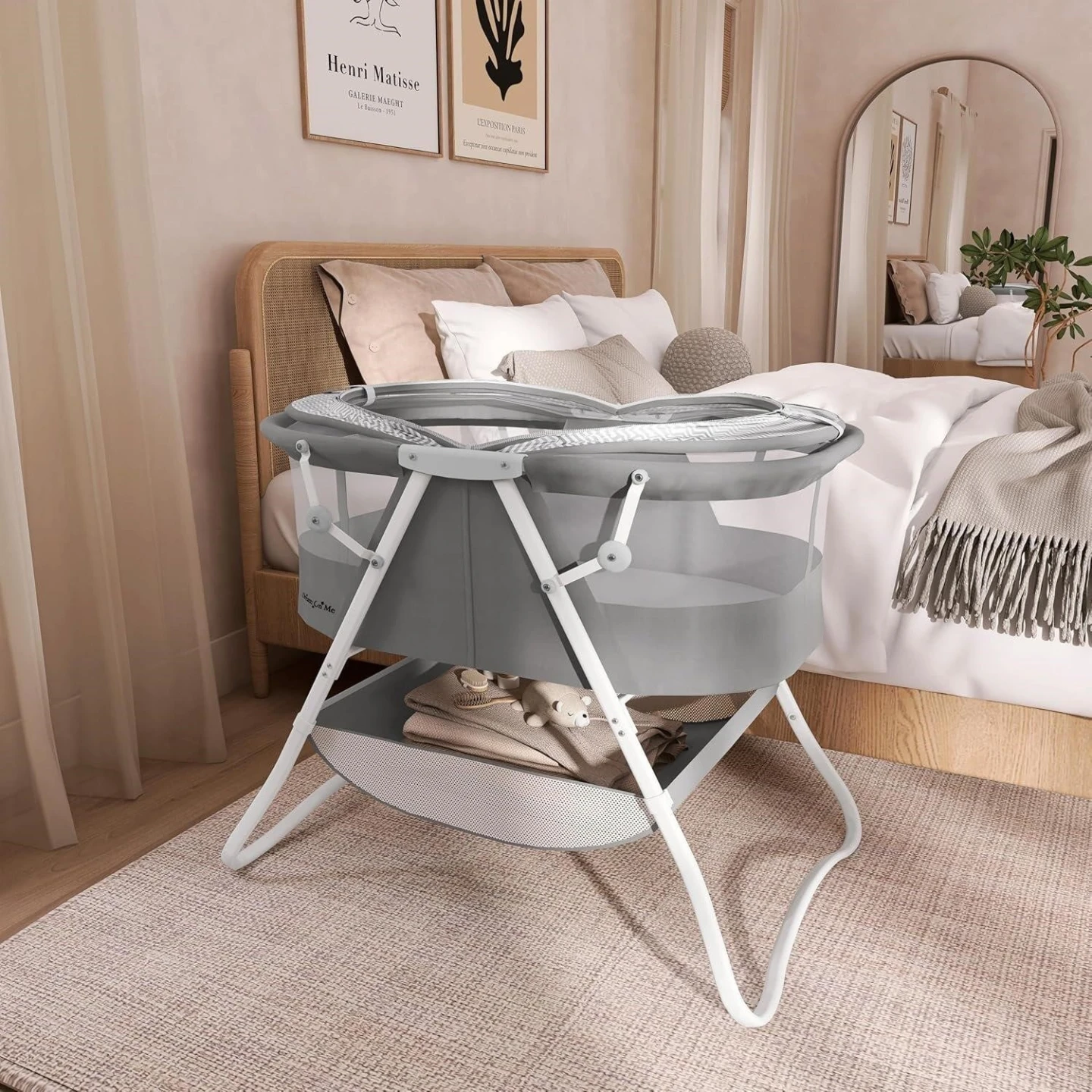 Dream On Me Cylinder Bassinet - Grey - photo 2