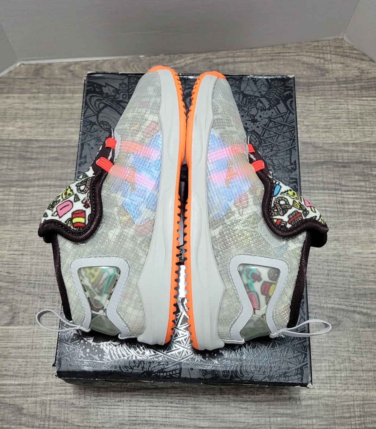 Nike LeBron XIX TD "Grey Fog/Roma Green" Toddler Shoes 10c - photo 3