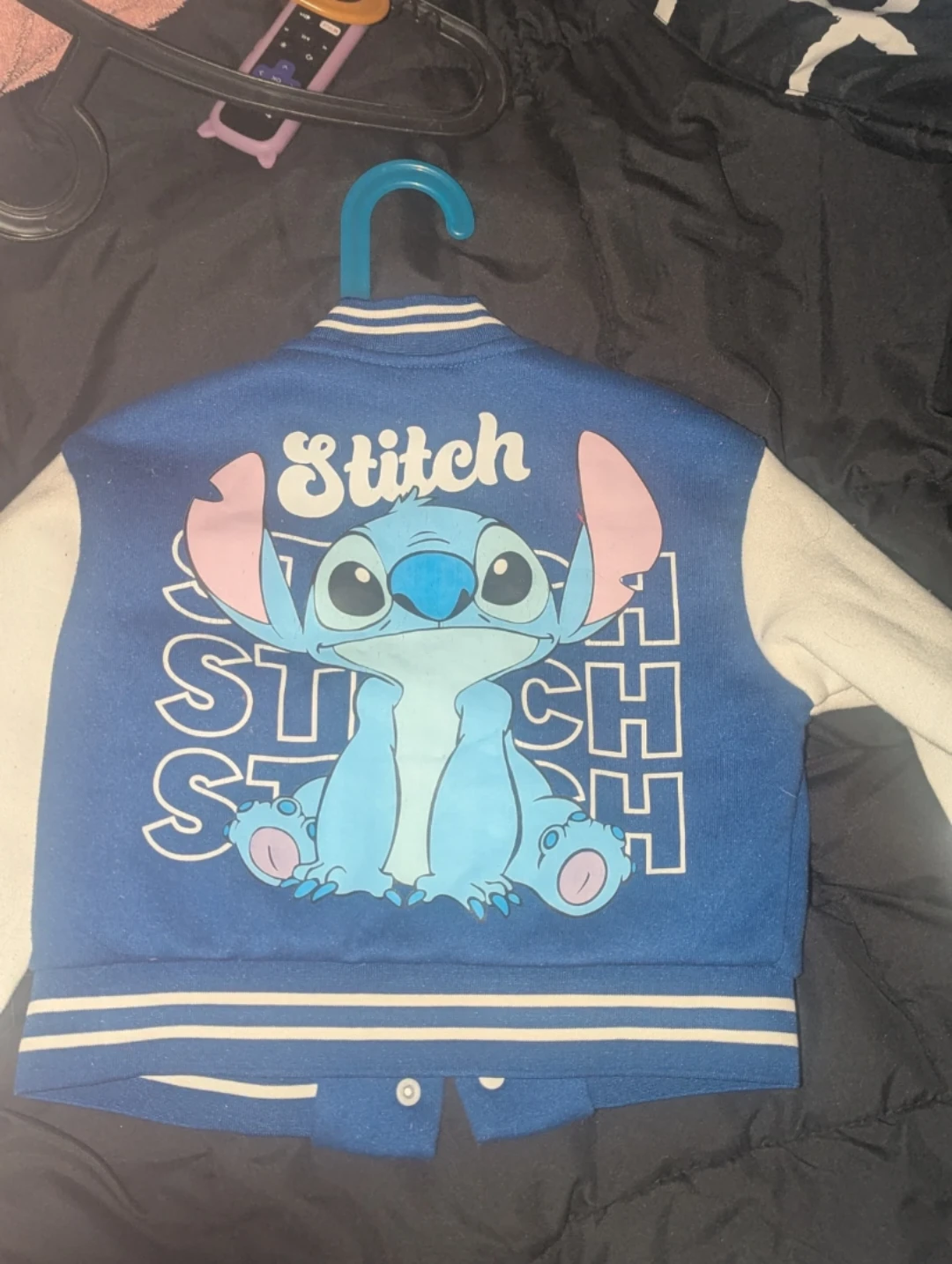 Kids Blue Stitch Letterman Jacket - photo 2