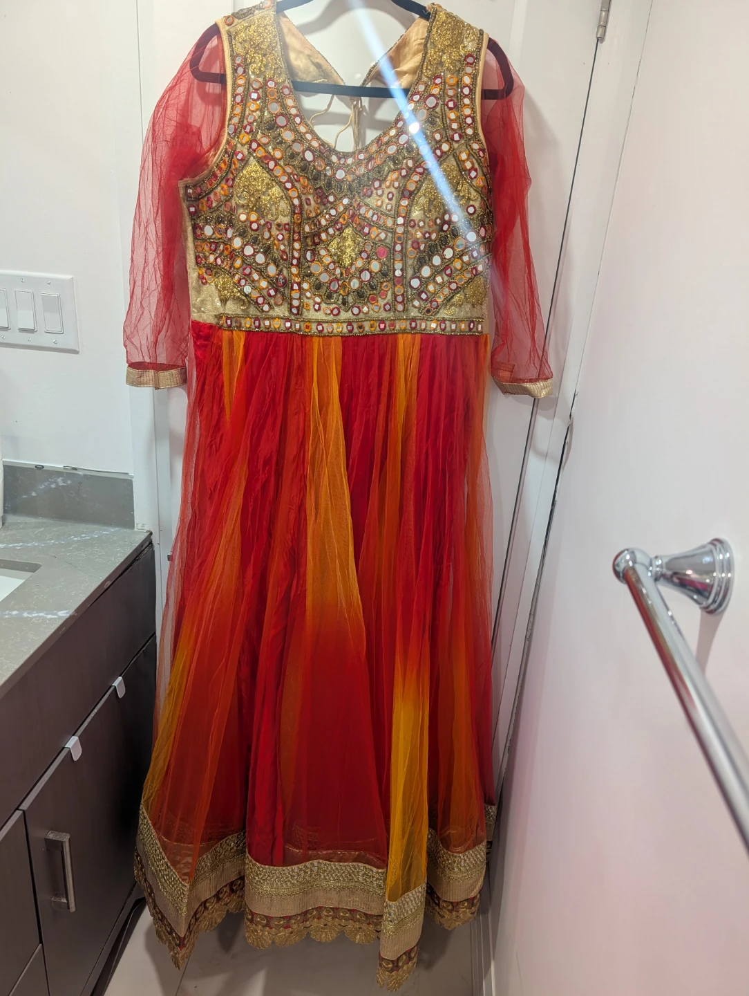 Heavy Designer Anarkali Suit (Full Set) – Size M-X- Large - photo 2