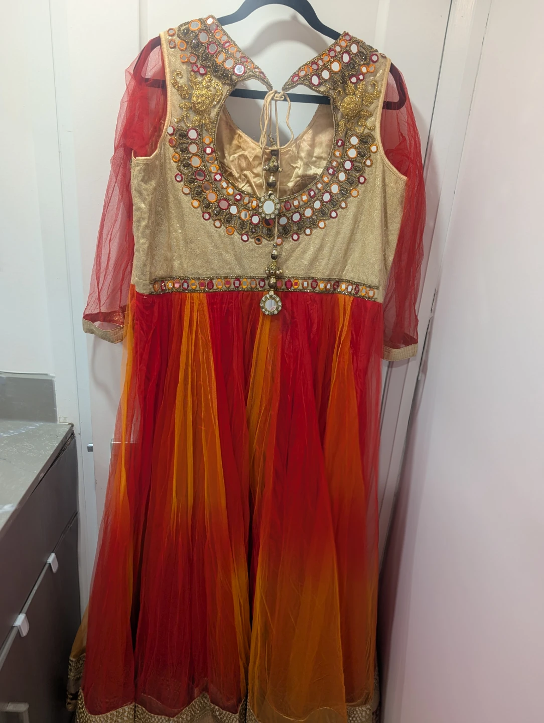 Heavy Designer Anarkali Suit (Full Set) – Size M-X- Large - photo 5