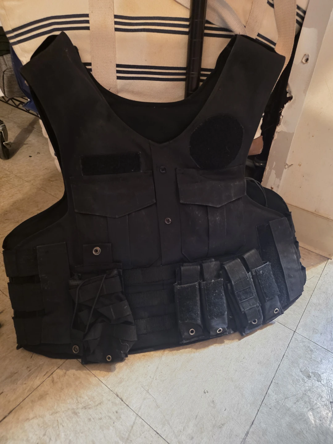 Black Police Tactical Vest with MOLLE System - photo 2