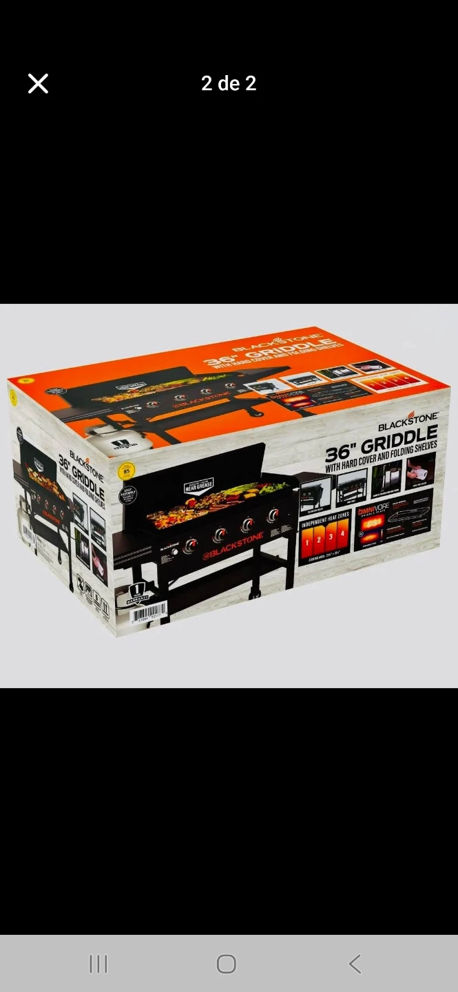 Blackstone 36" Griddle with Hard Cover and Folding Shelves