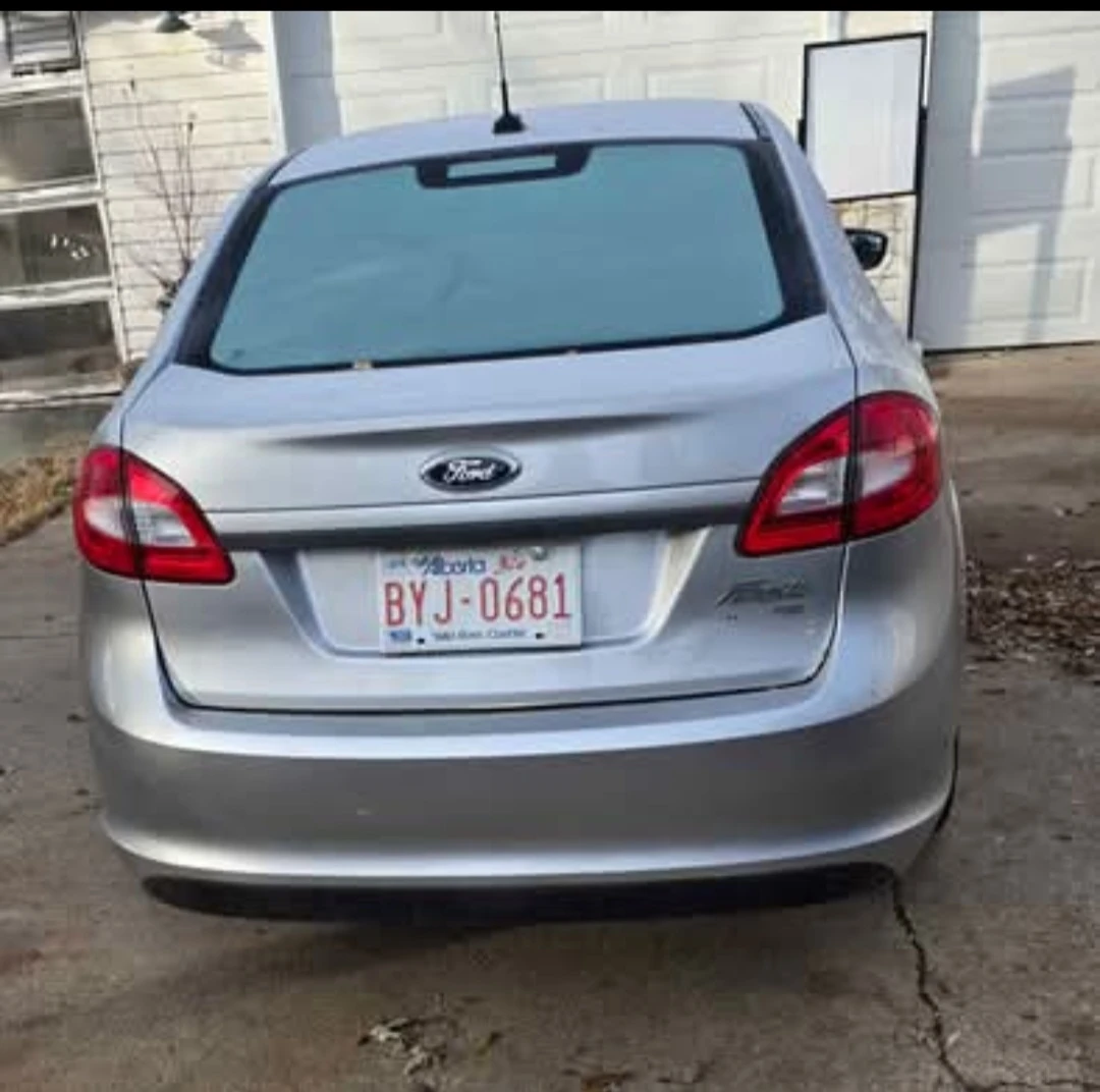 Silver Ford Fiesta Sedan