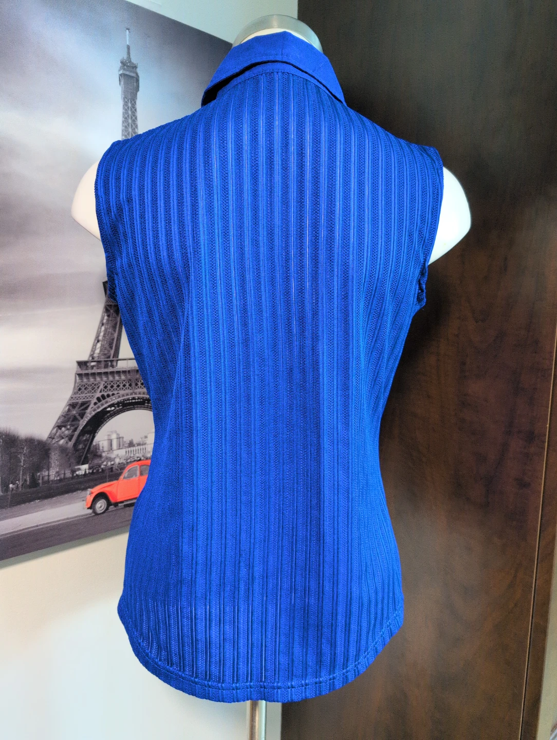 Beechers Brook Sleeveless Blue Blouse - Size M - photo 3