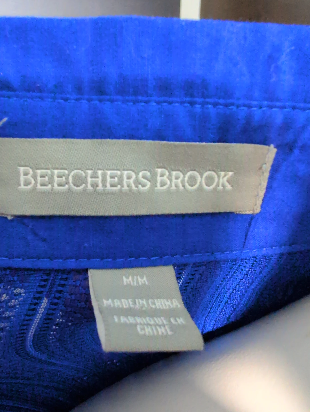 Beechers Brook Sleeveless Blue Blouse - Size M - photo 4