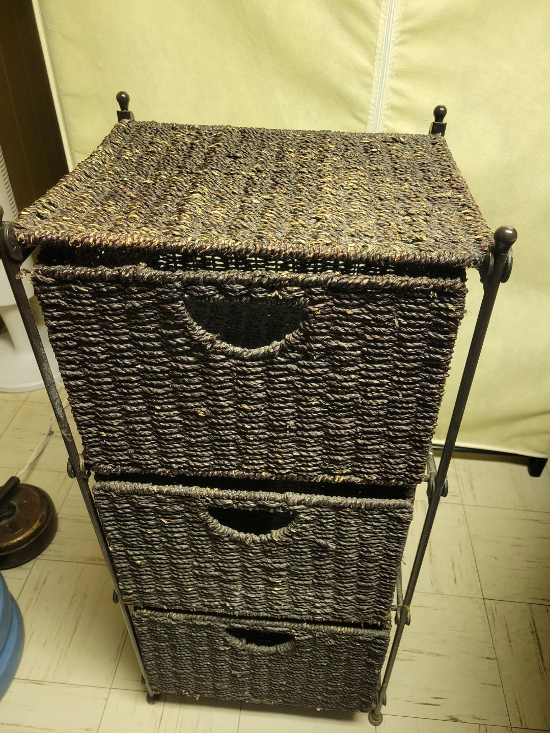 Woven 3-Drawer Storage Unit