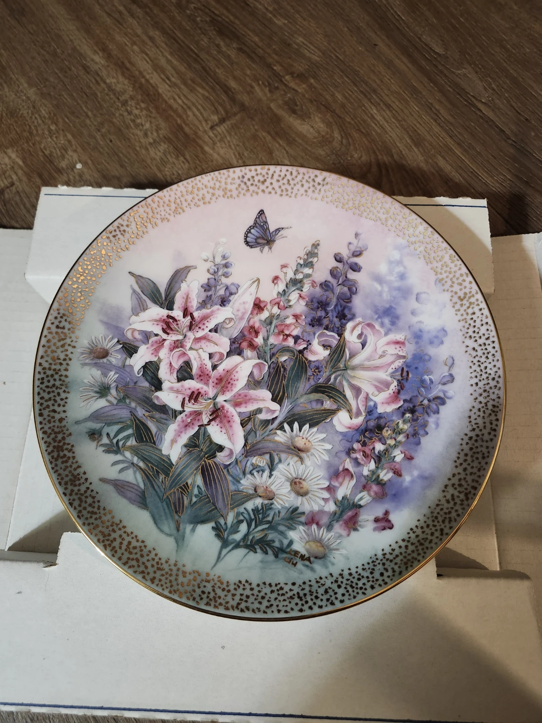 1991 W. S. George Lily Concerto Collector Plate