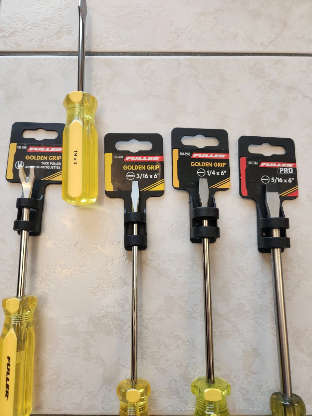Fuller Golden Grip Screwdriver Set, 5 Pieces - photo 2
