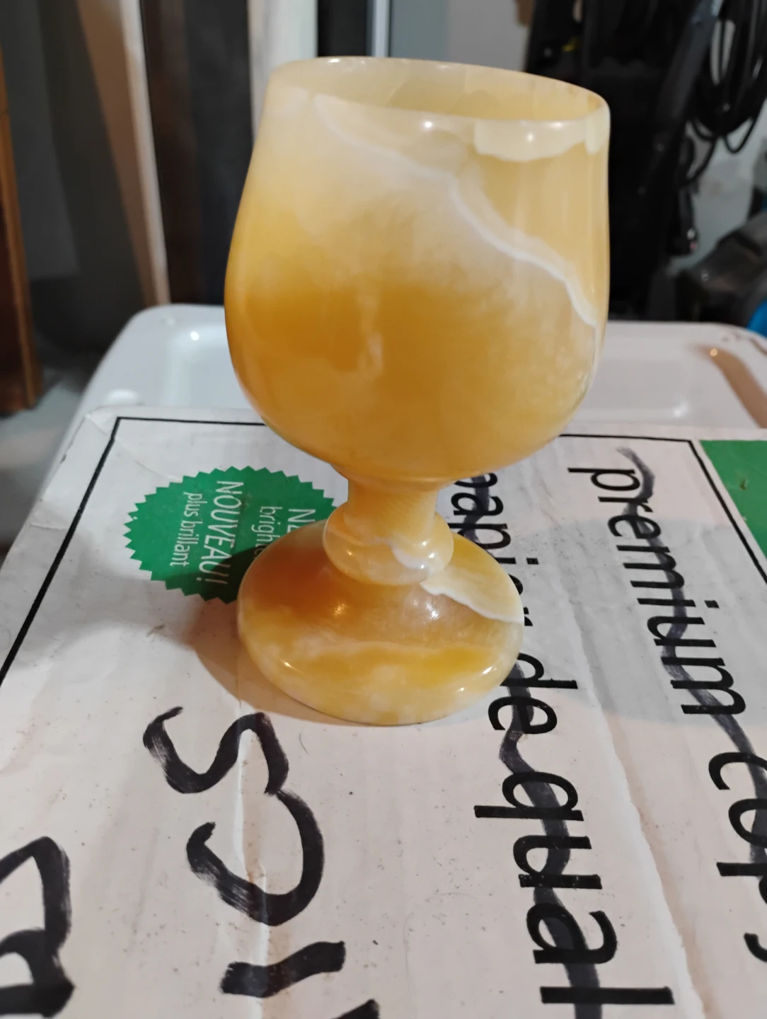 Yellow Onyx Goblet - photo 2