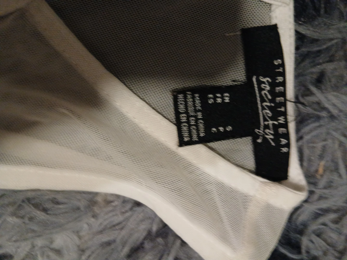 Streetwear Society White Mesh Tank Dress - Size S - photo 3