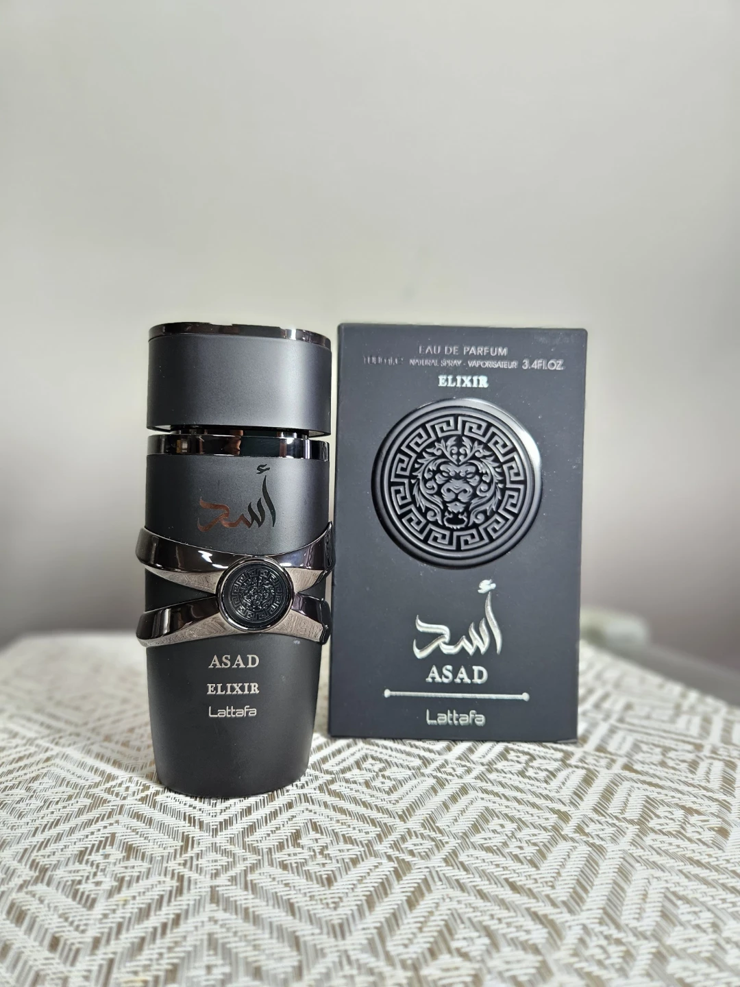 Lattafa Asad Elixir Eau de Parfum for Men, 3.4 fl oz