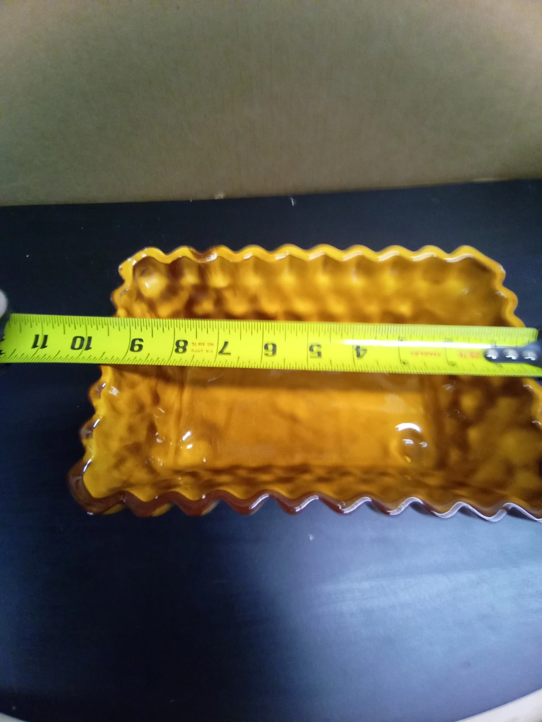 Yellow Glazed Ceramic Planter/Dish 630