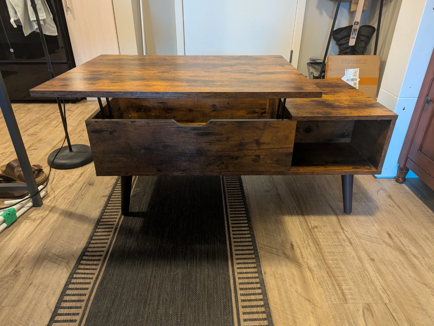 Lift Top Coffee Table with Storage - photo 4