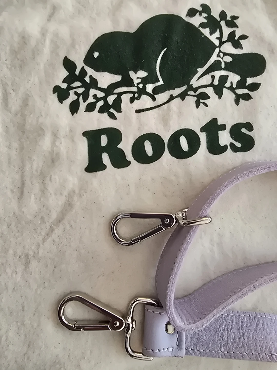 Roots Leather Tote Bag - Lavender - photo 5