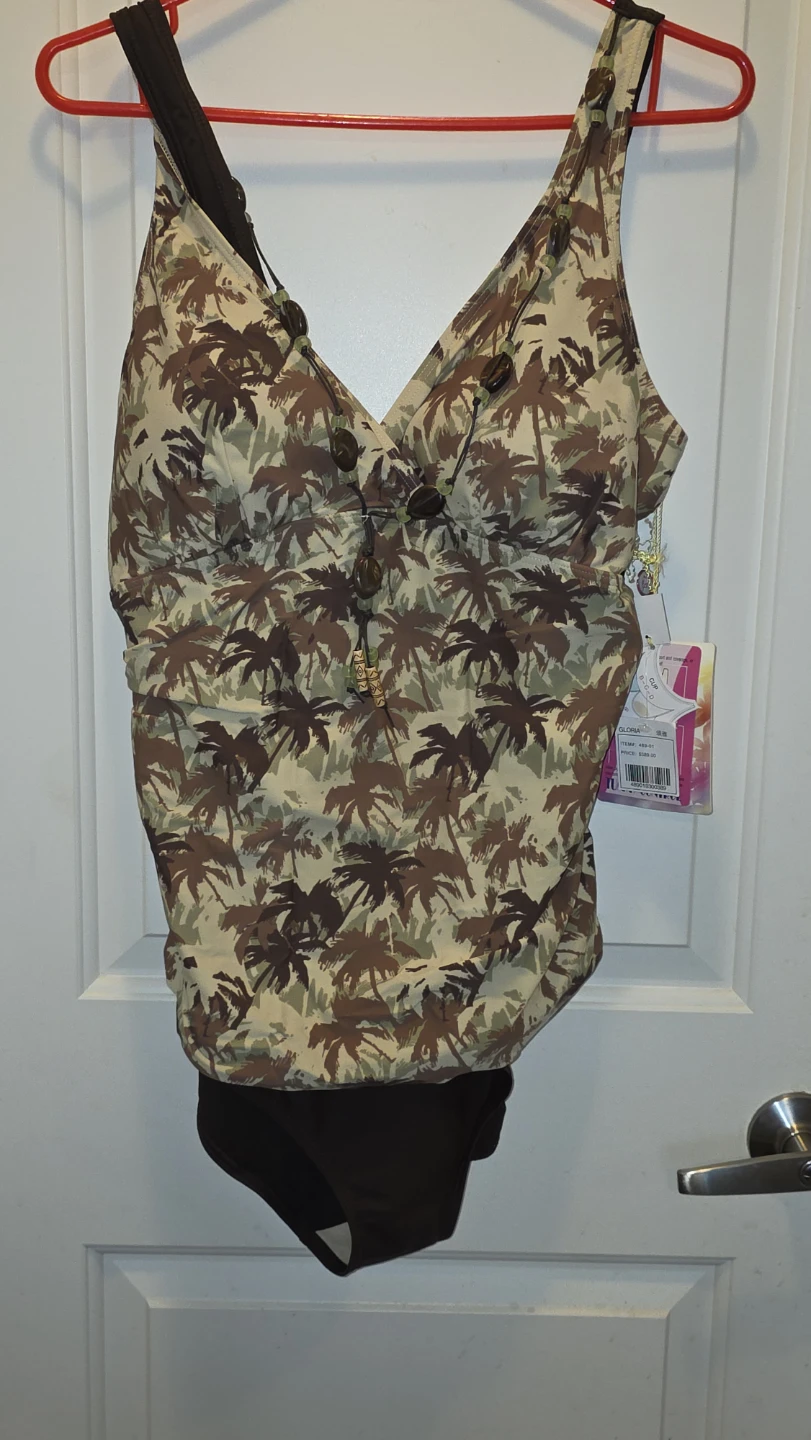 Women's Tankini Swimsuit - Palm Tree Print - photo 3
