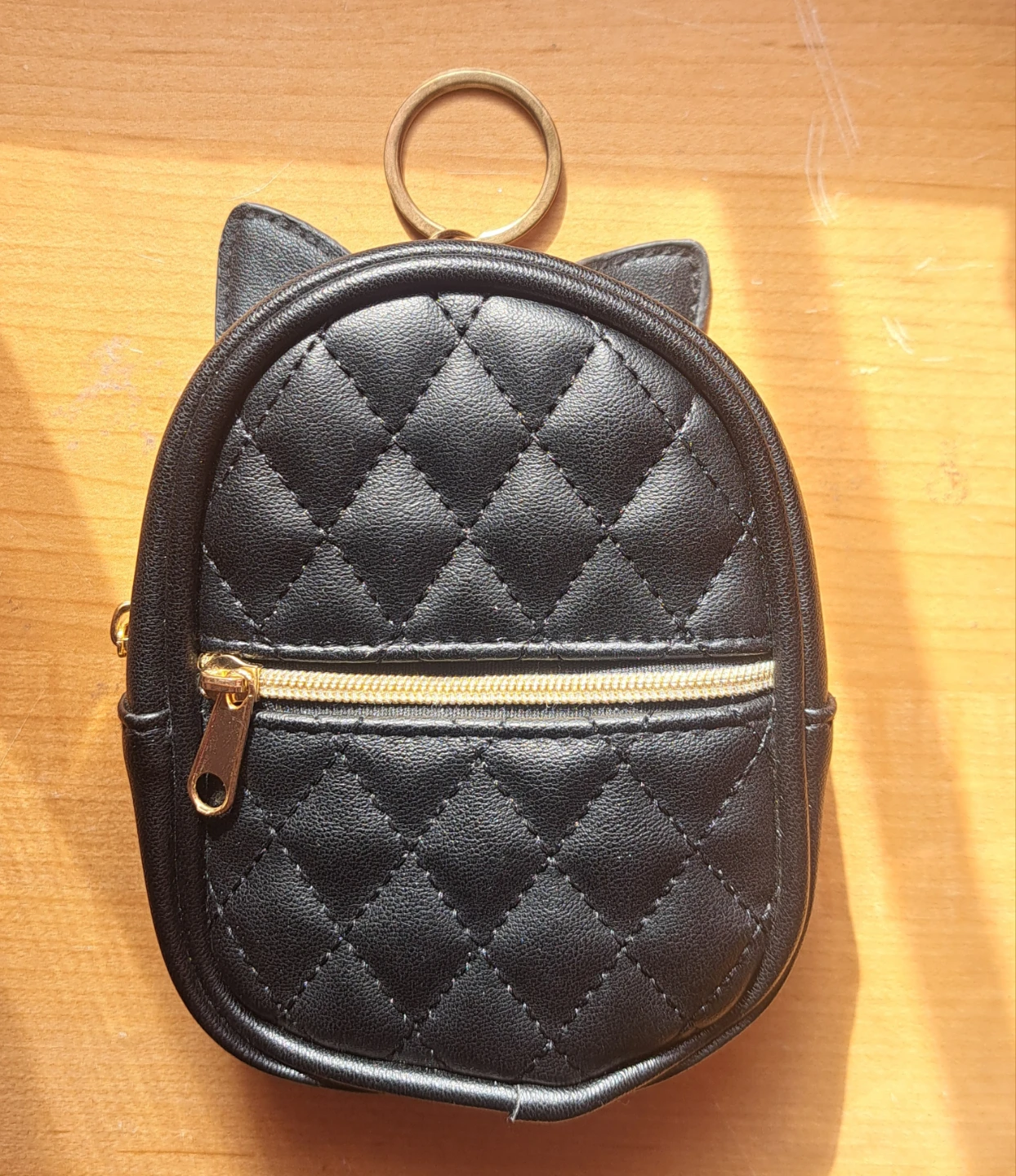 Mini cat bag with key-ring