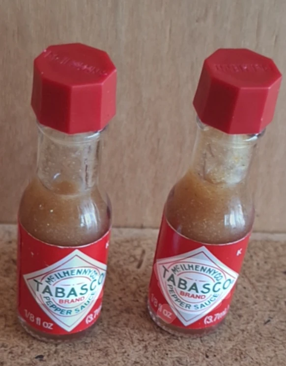 Vintage Mini Tabasco Bottles