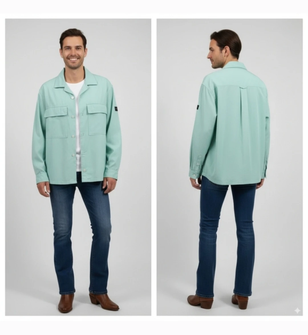 Hugo Boss Relaxed-Fit Overshirt Size L/XL - photo 4