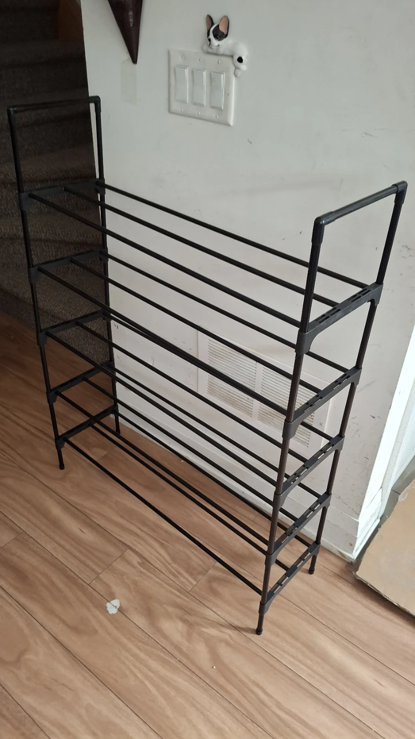Black 5-Tier Shoe Rack (30" x 9" h: 39") 🥕
