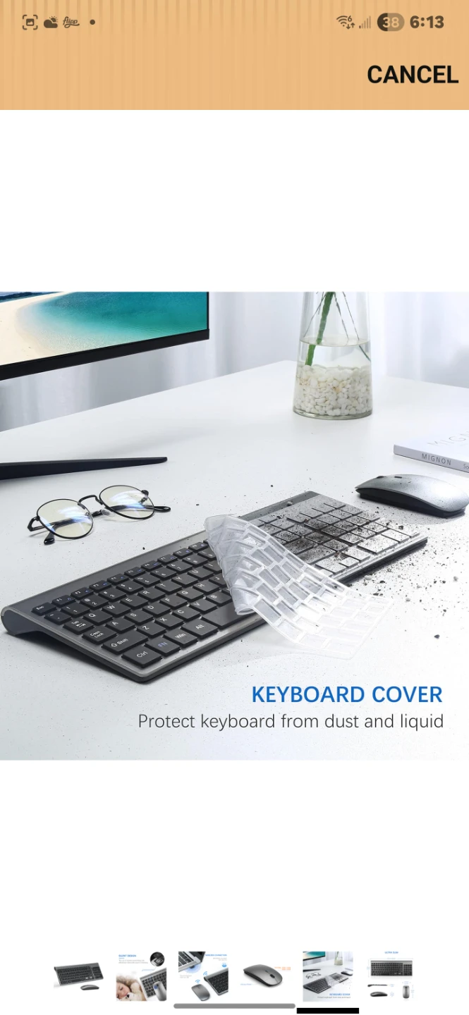 Wireless Keyboard and Mouse Combo