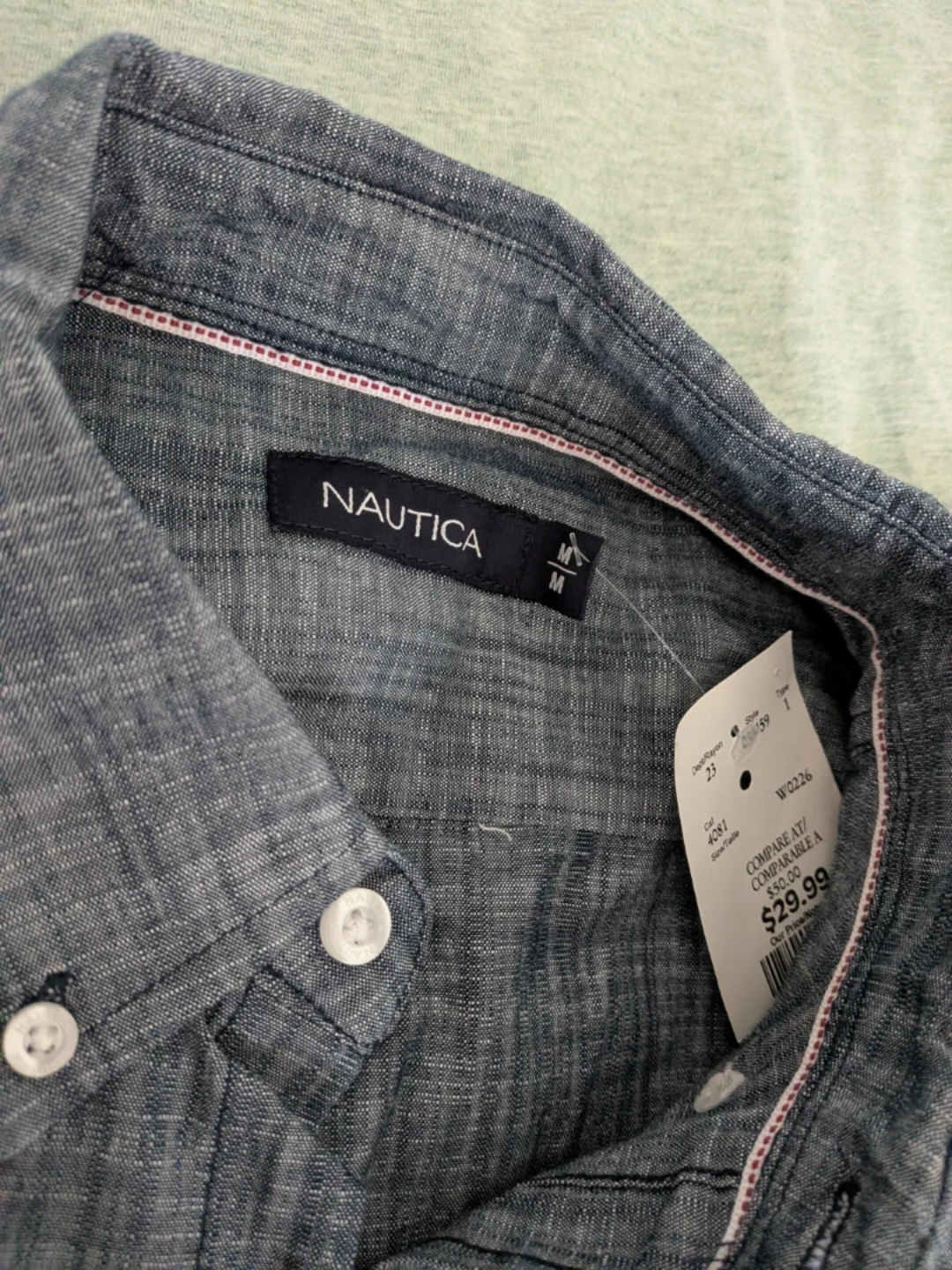 NEW Nautica Men's Button-Down Shirt - photo 2