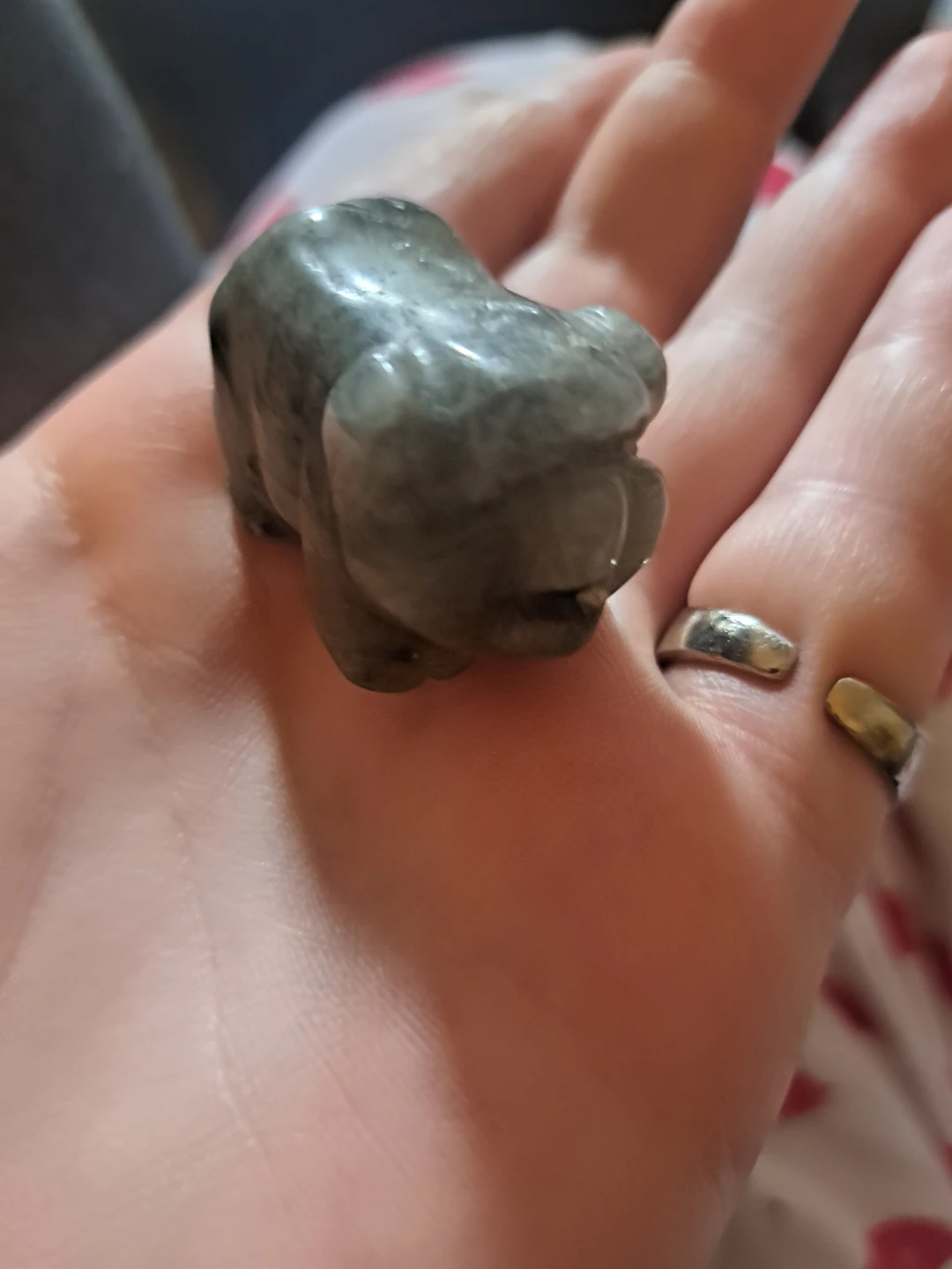 Carved Labradorite Animal Figurine