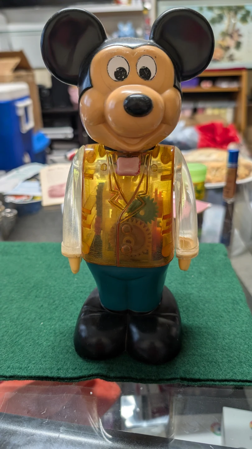 Vintage Wind-Up Mickey Mouse Toy