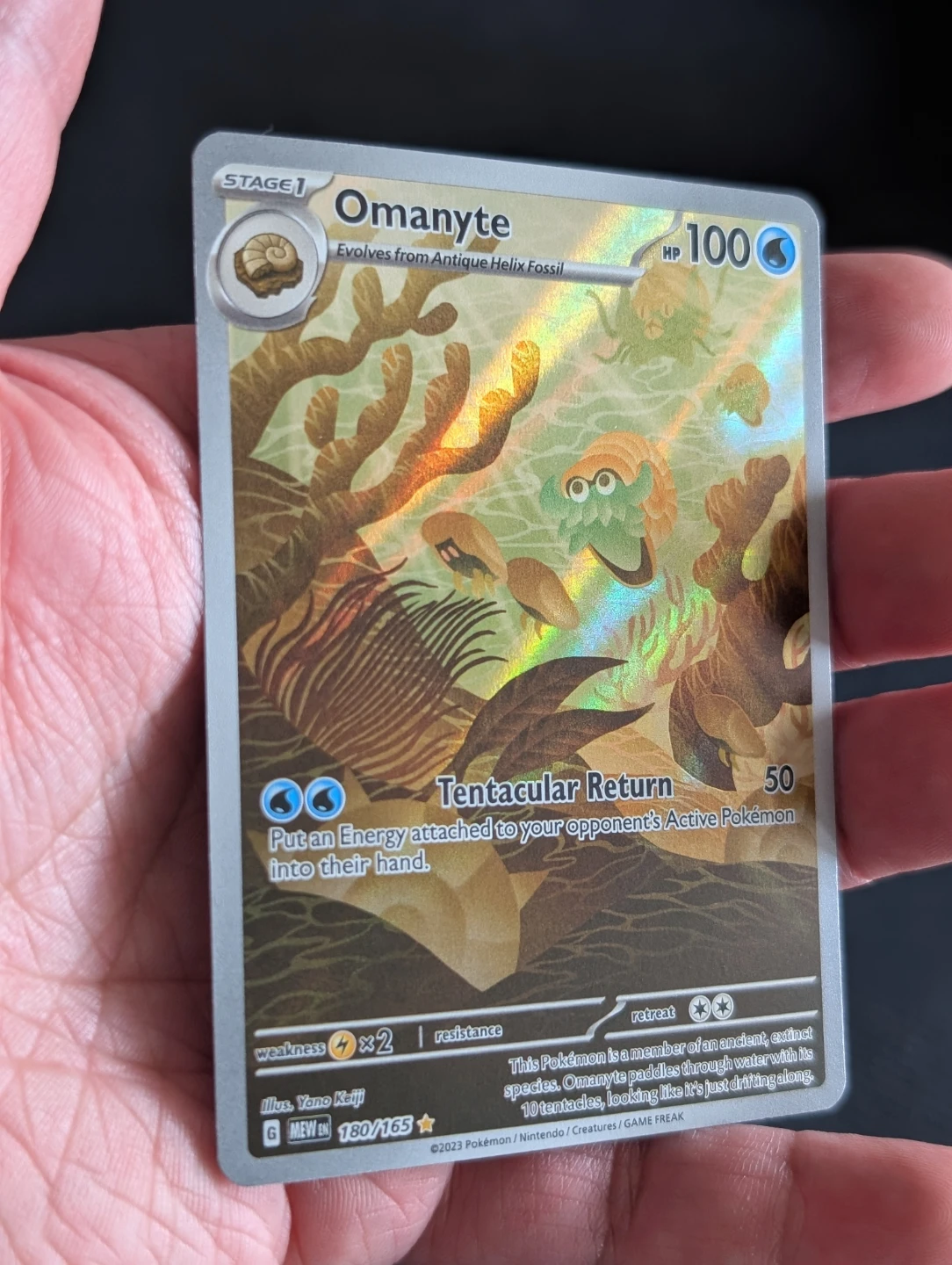 Omanyte Scarlet & Violet 151 IR 180/165 - Pokemon - photo 3