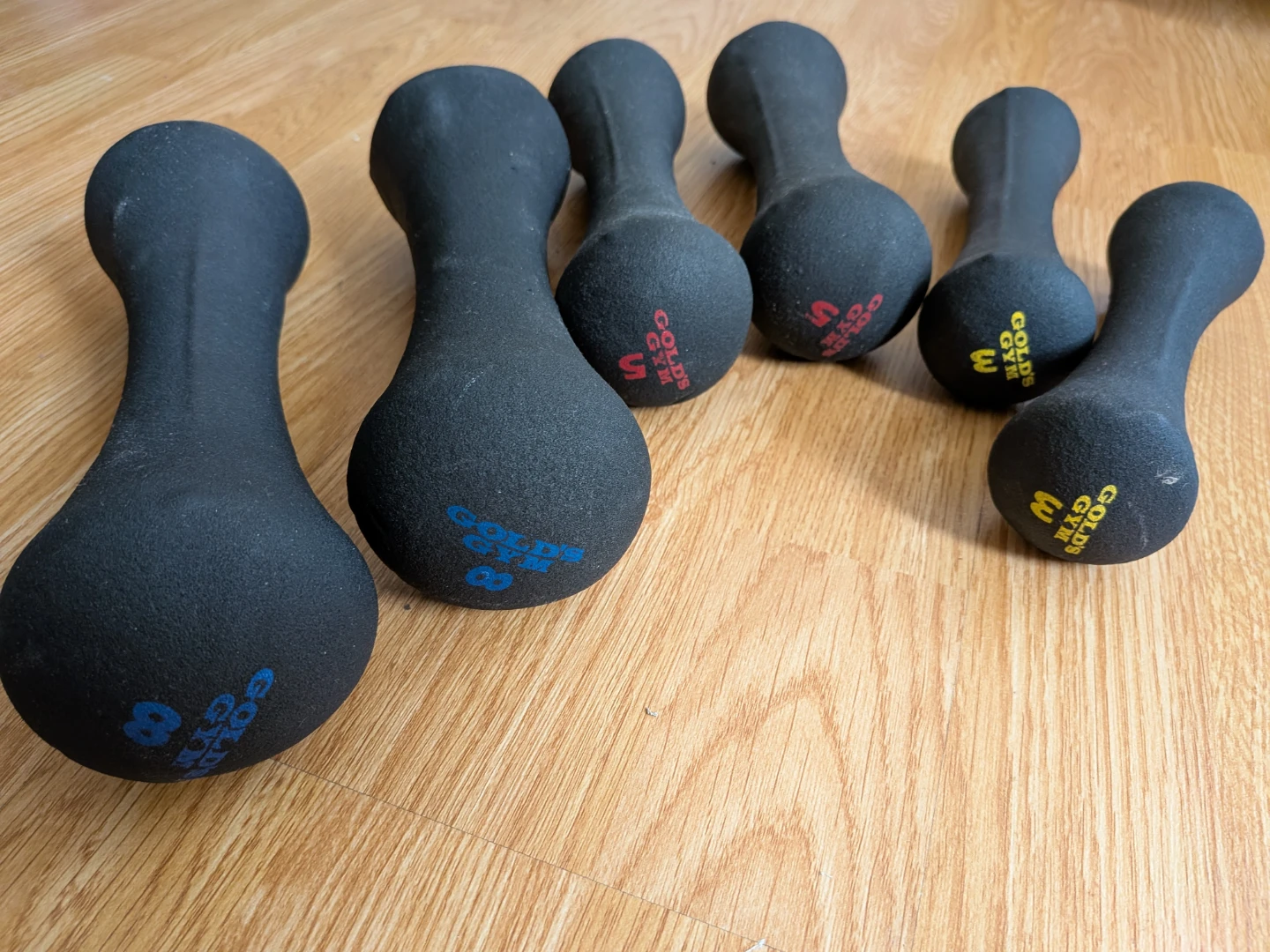Golds Gym Dumbbells (set of 6)