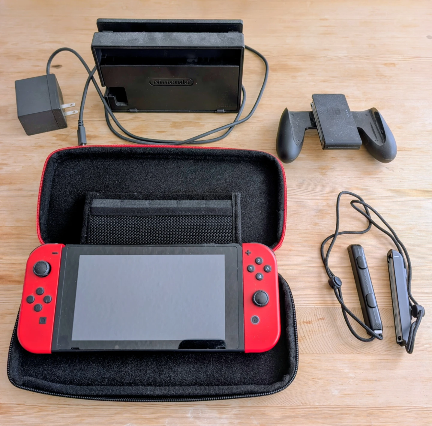 Nintendo Switch Red Console with Accessories