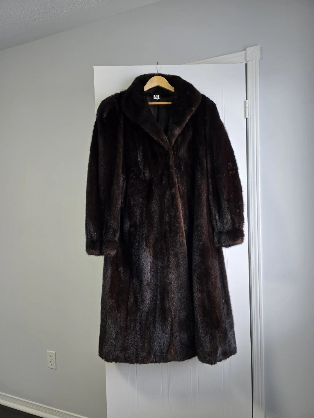 Dark Brown Mink Coat , size M - L
