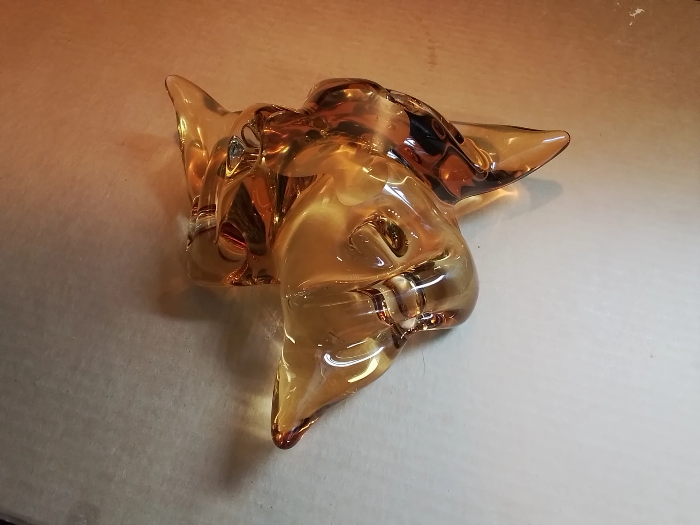 Vintage Chalet Canada Glass "Low Splash" Light Honey Amber - photo 5