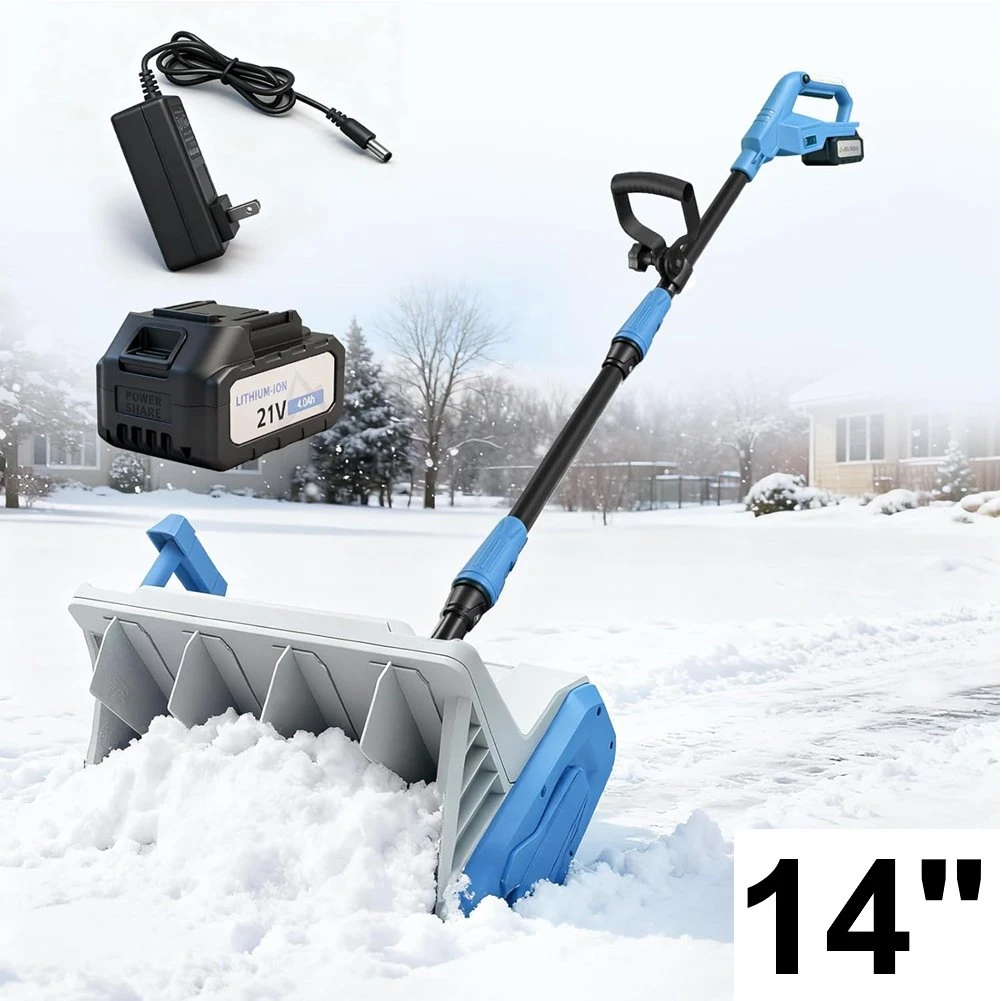 Electric Snow Shovel, 21V 14-Inch Cordless Snow Shovel